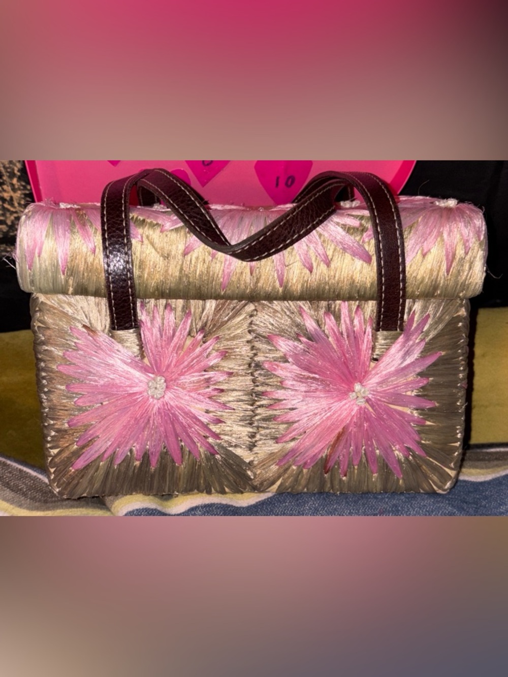 Kate Spade Rafia Hand Bag